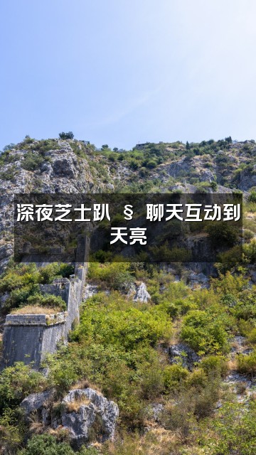 抖音一嘴芝士🧀️助眠版视频封面：深夜芝士趴🧀️聊天互动到天亮